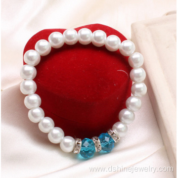 Pearl Bracelet Wholesale Crystal Bead Bangle Wedding Jewelry